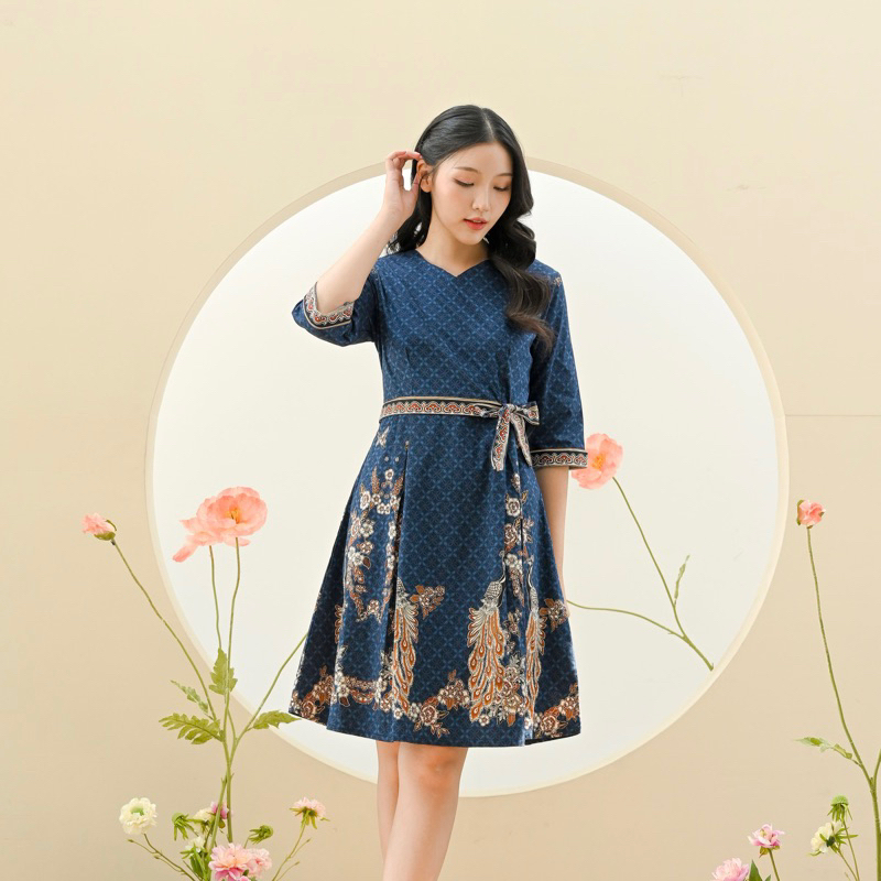 batik formal dress WUNTIA Hi-Lo dress in batik main image 1