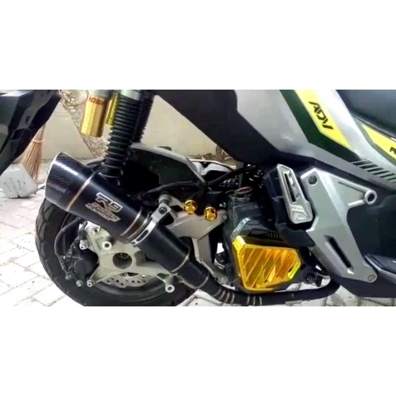 Racing exhaust R9 H2 black full system for adv 150 adv 160 exhaust ...