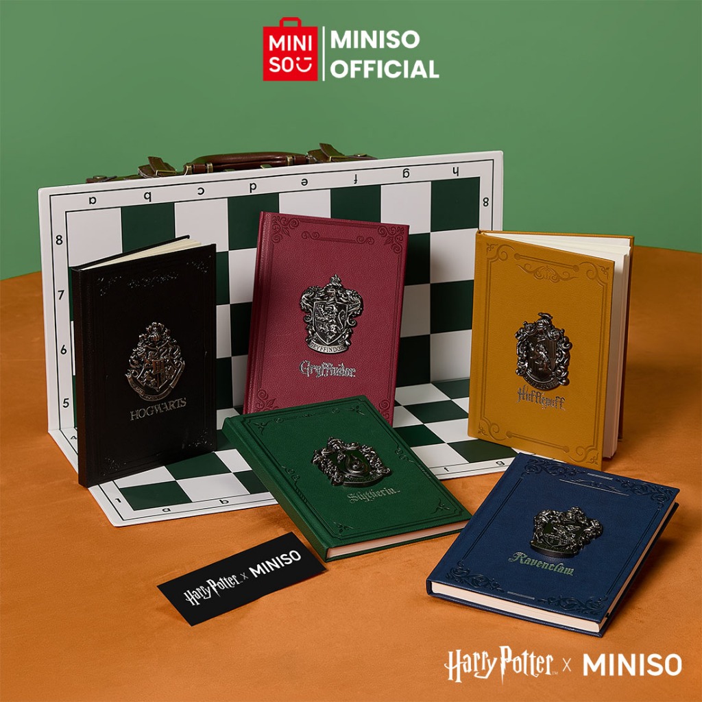 Miniso x Harry Potter A5 PU Embossment Hardcover Book Notebook Series ...