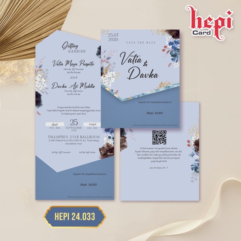 CAHAYA Wedding invitation blank Latest Wedding Invitation Paper Hepi 24 ...