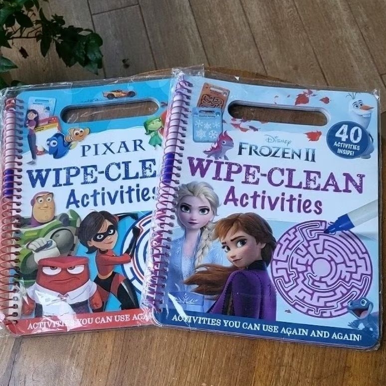 Disney FROZEN & PIXAR Wipe-Clean Activities (Activies You Can Use Again ...