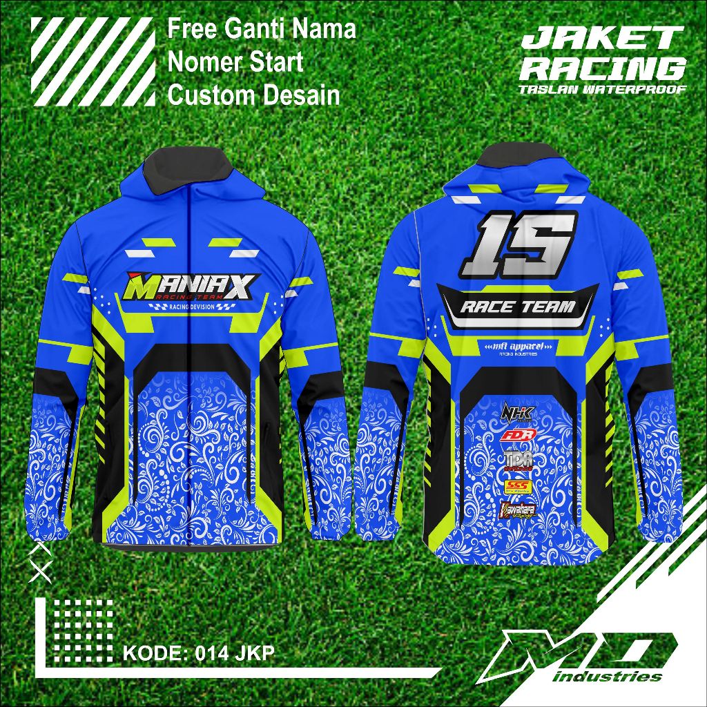 Parachute Racing Jacket, Racing Jacket, Edit Name & Number, Can Request ...