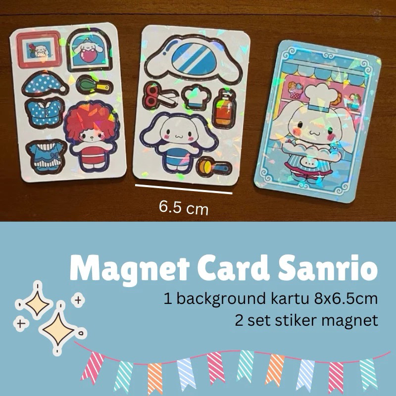 Children's educational toys magnetic cards sanrio cartoon characters ...
