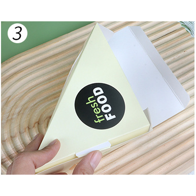 10pcs Paper Sandwich Box 12cm / Sandwich Packing Box / Foodgrade ...