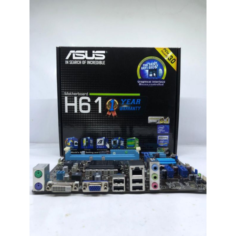 Asus H61M-k Motherboard 1 year guarantee | Shopee Malaysia