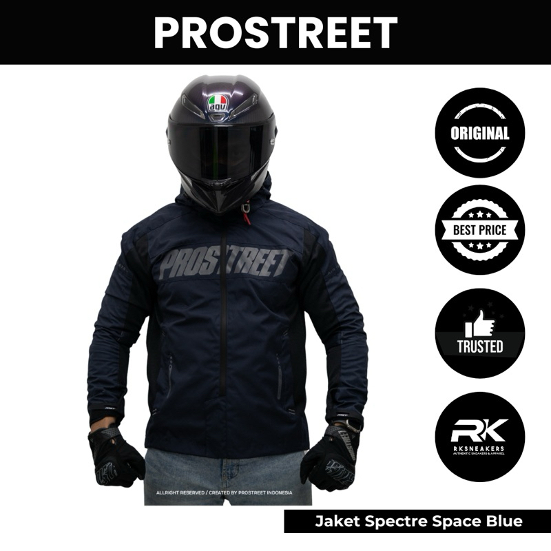 Prostreet Specter Space Blue Authentic Jacket 100% (Non Protector ...