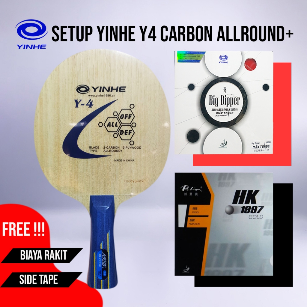 Yinhe Y4 Carbon Allround+ Yinhe Big Dipper Palio HK1997 Gold Assembled ...