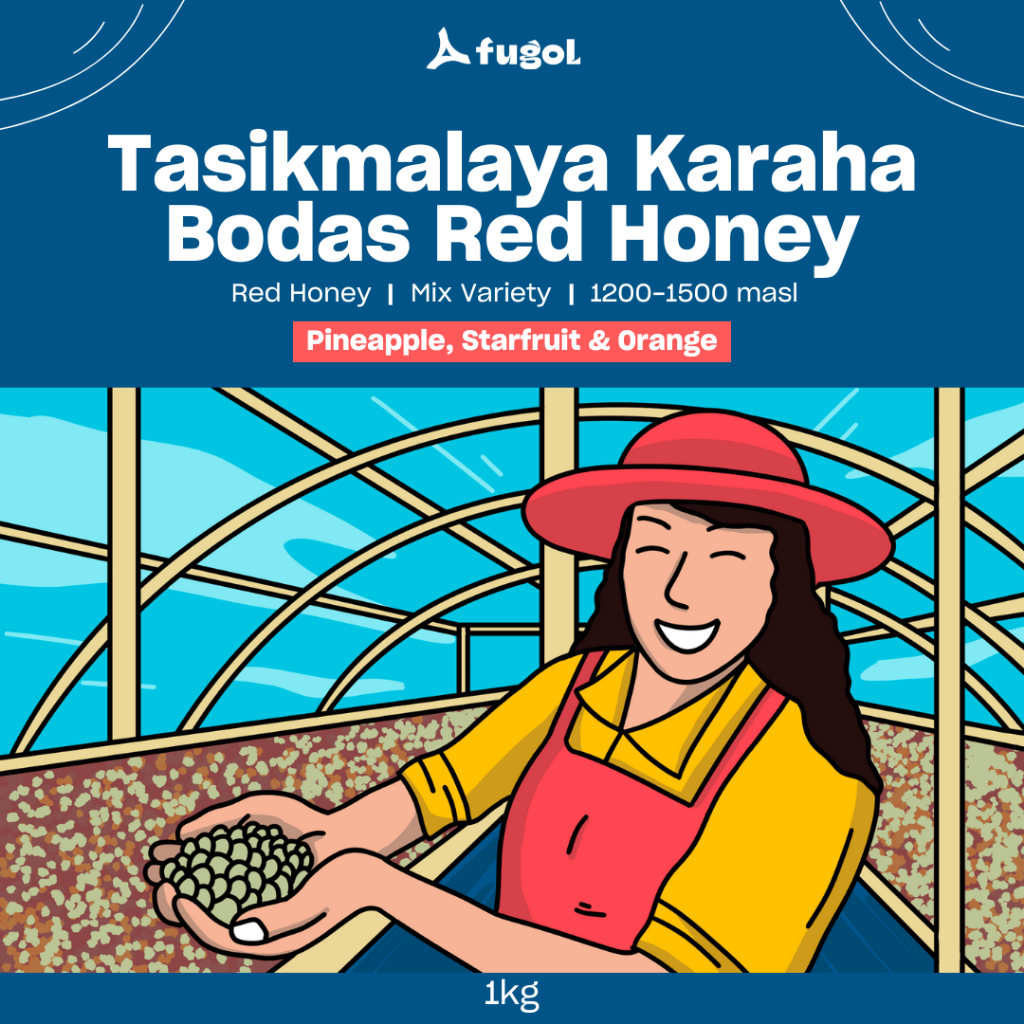 Tasikmalaya Arabica Coffee Beans Karaha Bodas Red Honey (1KG) Specialty ...