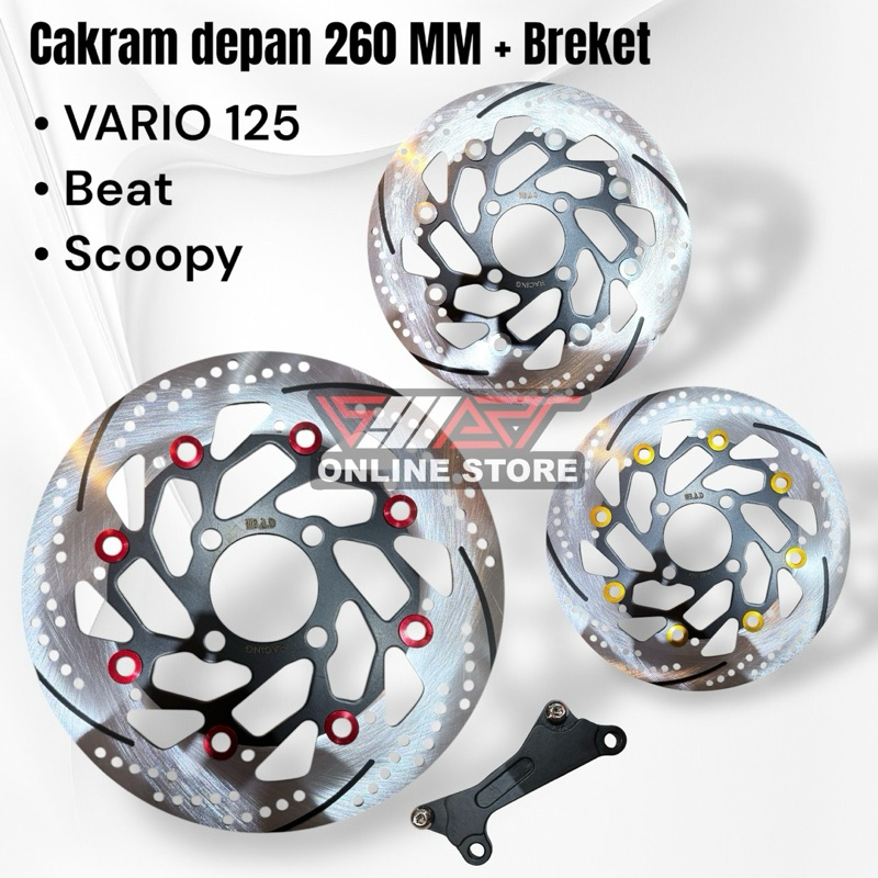 BEAT VARIO 125/150 260MM FRONT DISC + BREQUETTE | Shopee Malaysia
