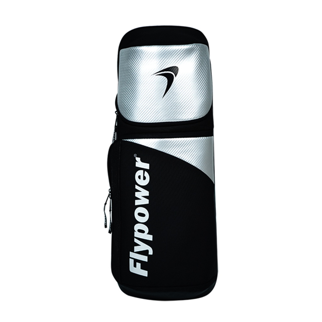 Flypower Spinel Racket Bag Black Silver | Badminton Sports Bag | Racket ...