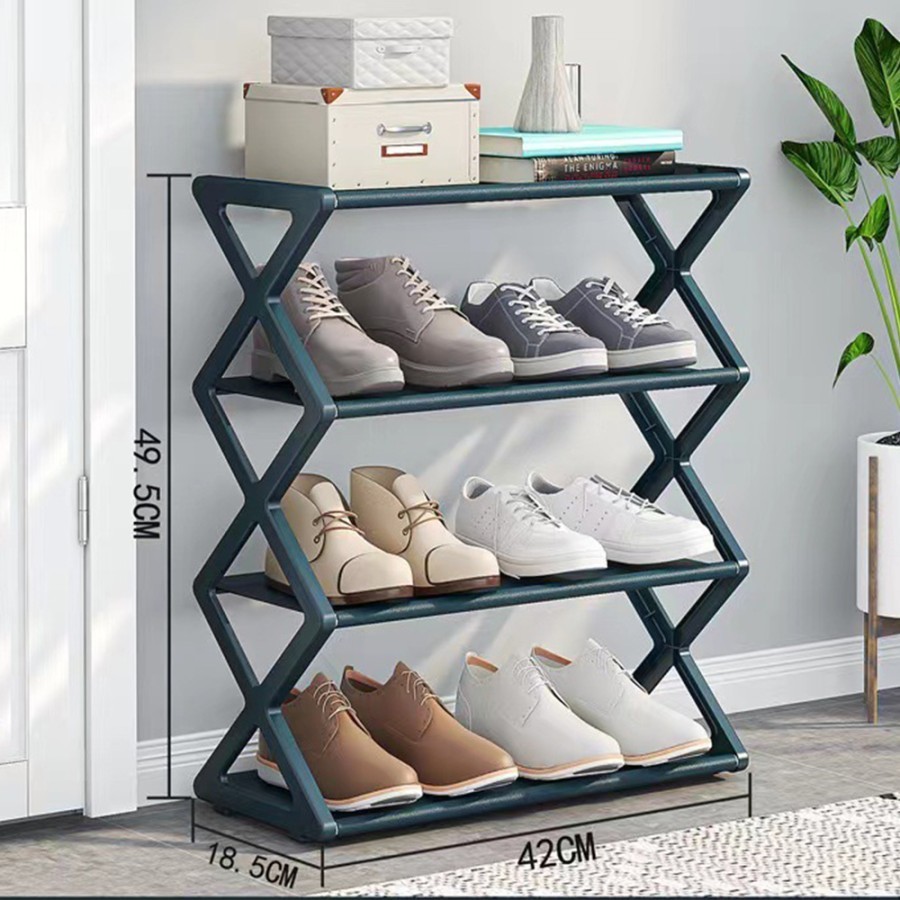 Sturdy Plastic Stacking Shoe Rack / Minimalist Sandal Shoe Rack ...