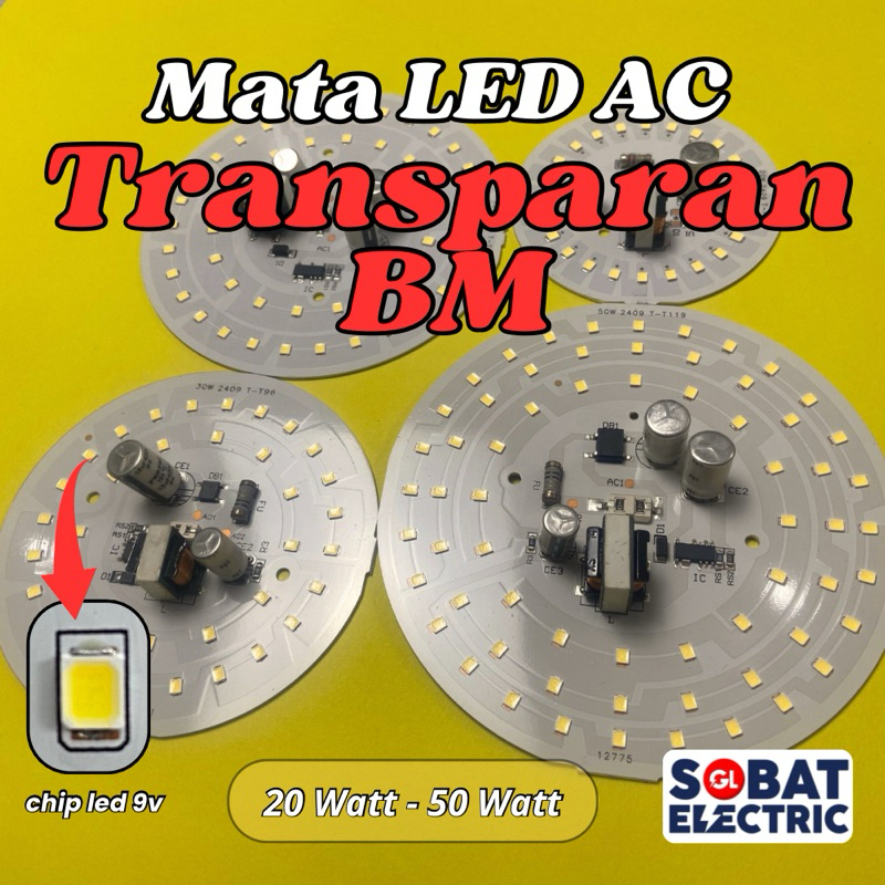 MATA Transparent Code AC BM LED Light PCB - Transparent AC BM Code ...
