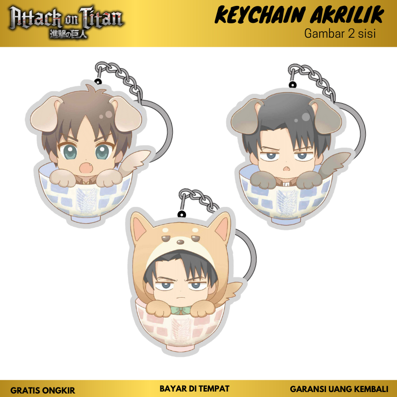 GANTUNGAN HP [attack On titan] Eren attack on titan character acrylic ...