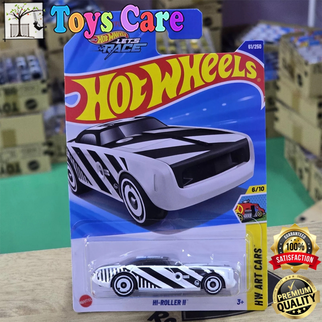 2025 Hot Wheels HW Art Cars 6/10 Black And White Hi-Roller II