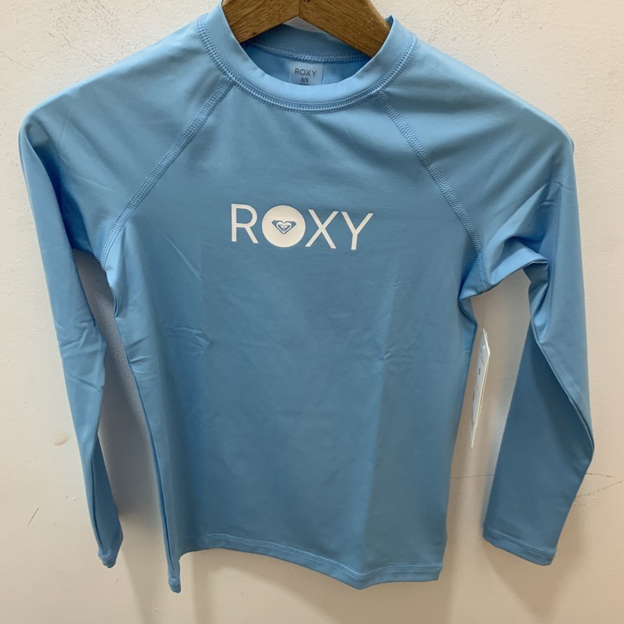 Roxy Girls Swimsuit Original Essential Ls Lycra Blko rashguard | Shopee ...