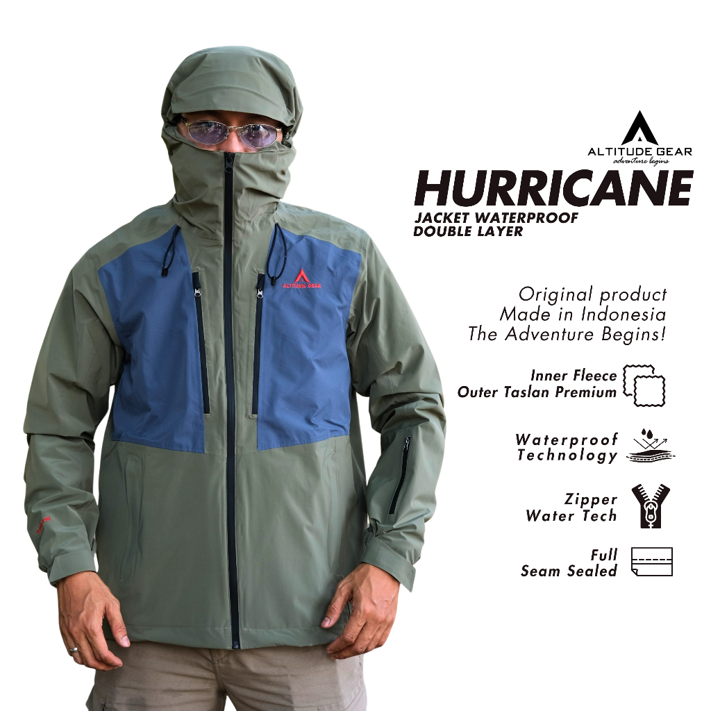 Altitude Gear Hurricane Outdoor Double Polar Waterproof Mountain Jacket ...