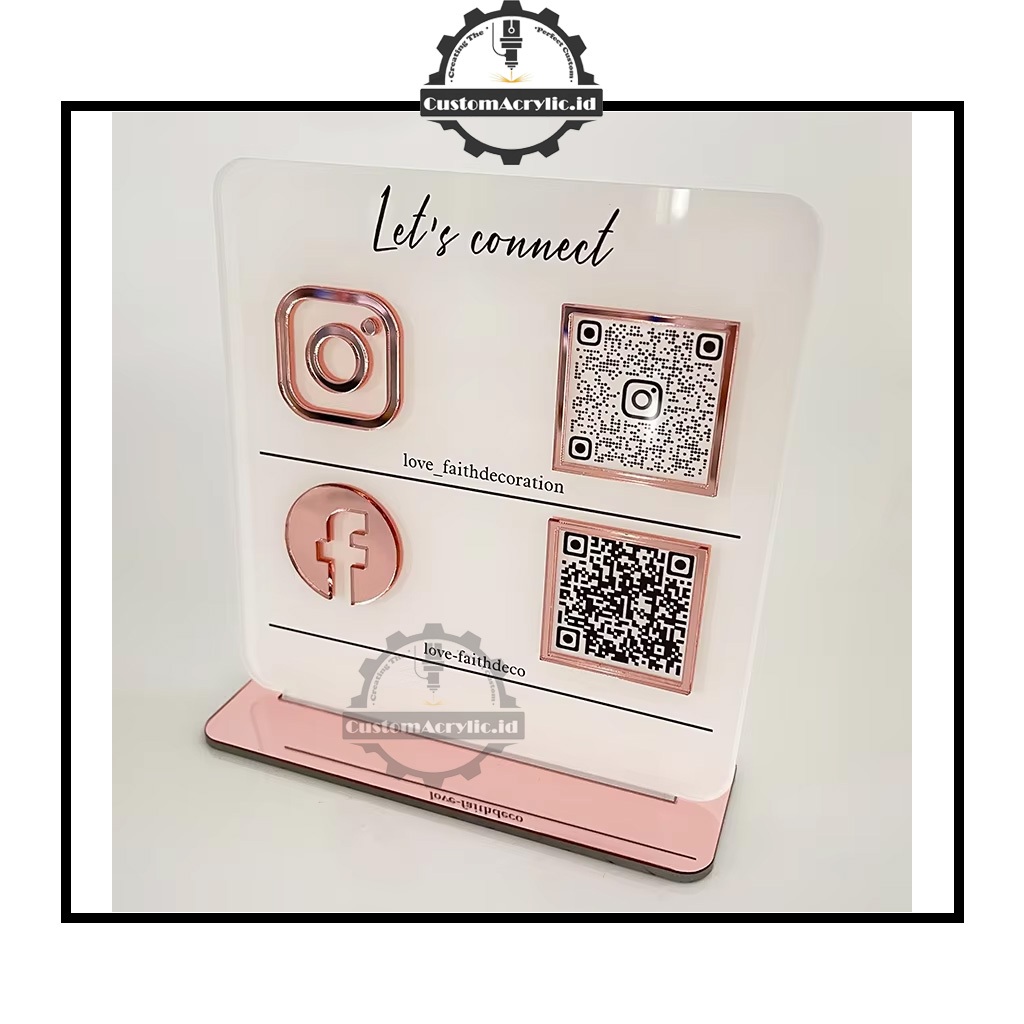 Business sign Business sign Social media Boards Scanning QR Code ...