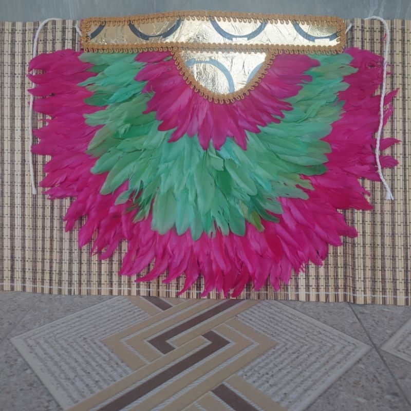 Feather rampek / feather skirt / dance skirt pair (get 2 pieces ...