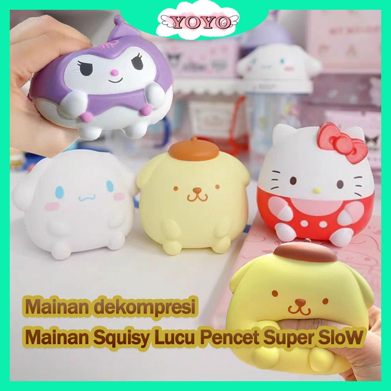Yoyo Squishy Toy Soft Chubby Stress Release Sanrio Squishy Kuromi