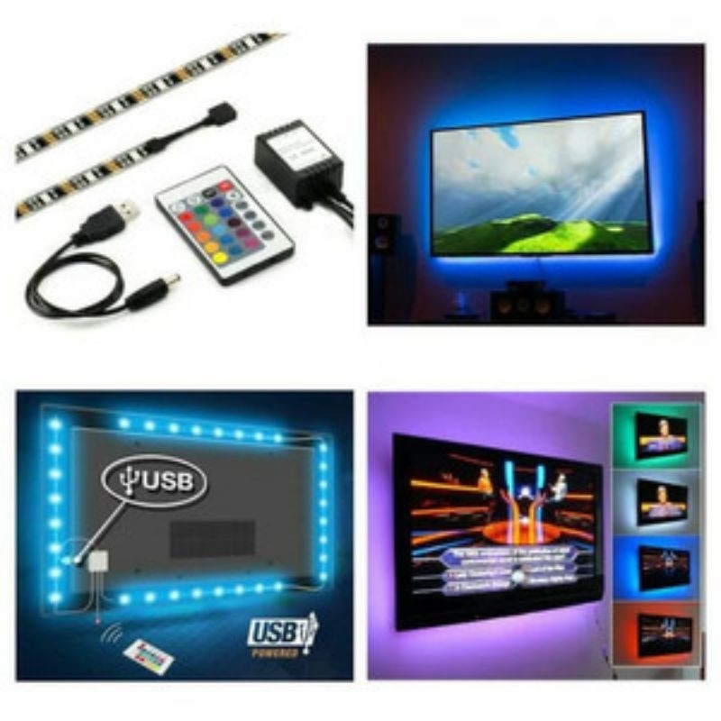 Led Strip TV Backdrop Sensor + RGB Remote | Shopee Malaysia