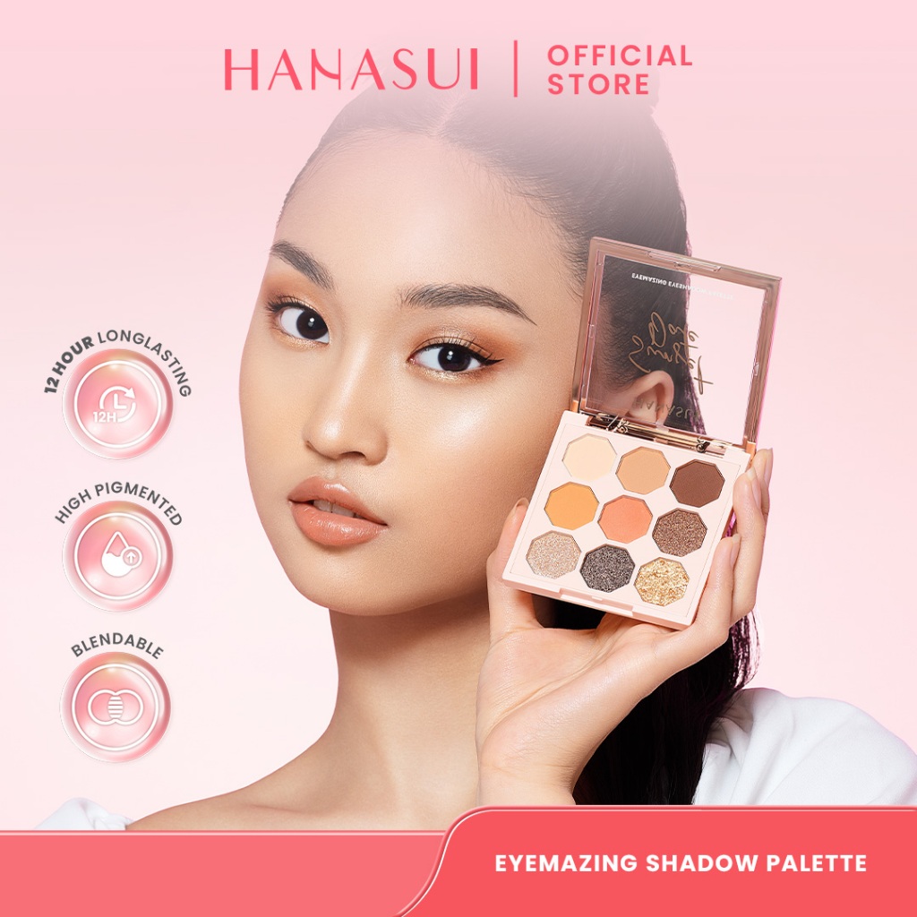 Hanasui Eyemazing Eyeshadow Palette - Eyeshadow Pallete 3 Sweatproof ...