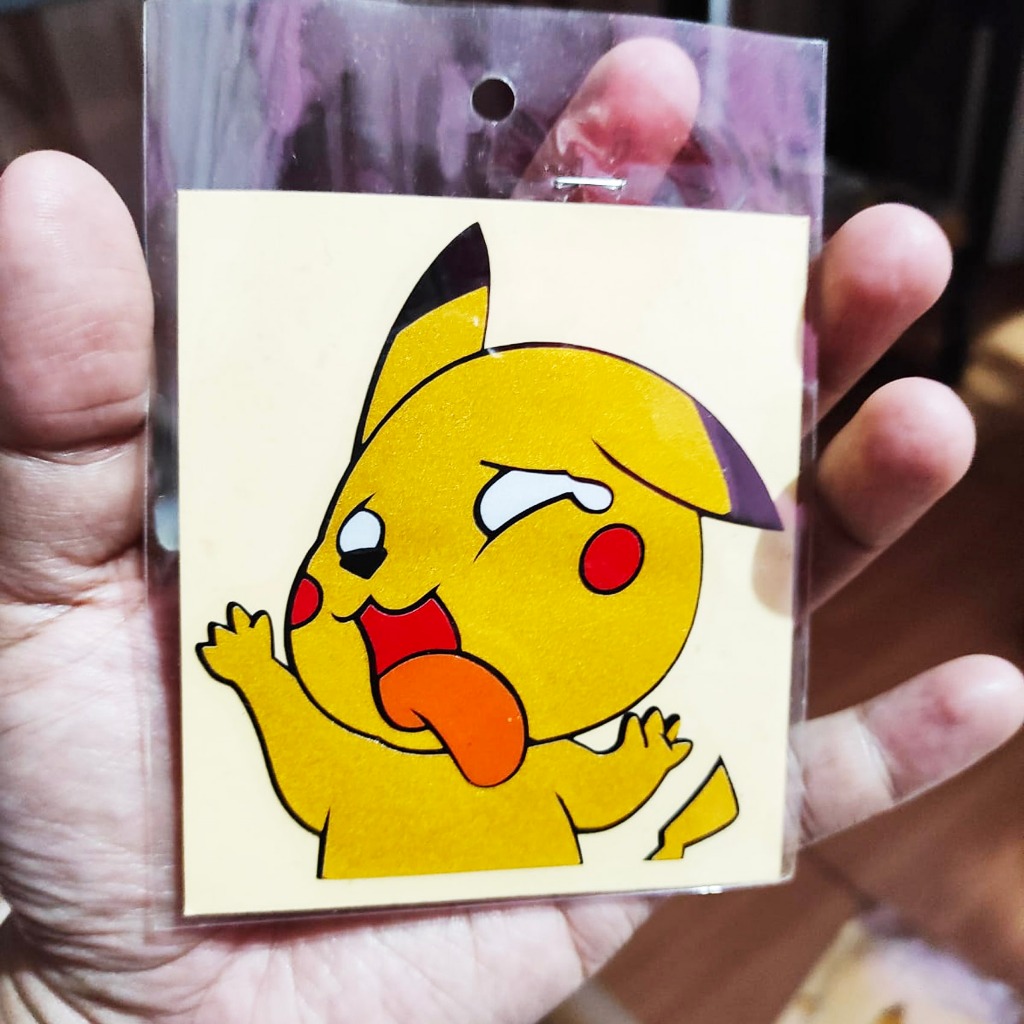 Cutting sticker PIKACHU trapped | Shopee Malaysia