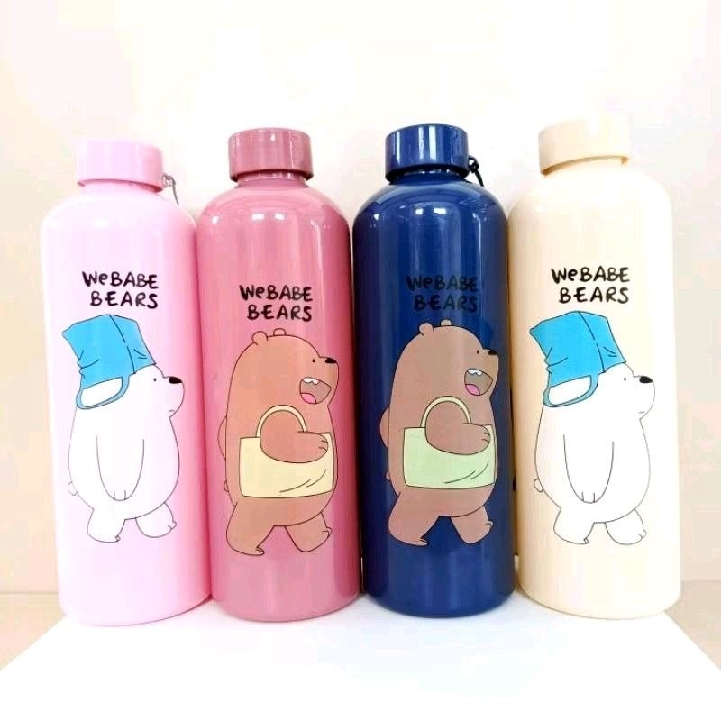 B (B113) WE BABE BEARS MOTIF COLOR DRINKING BOTTLE BPA FREE 1000 ML ...