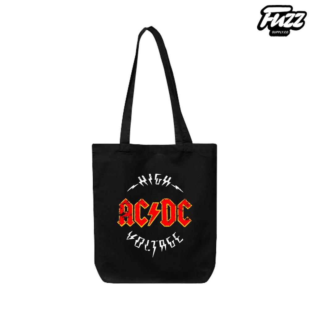 Acdc Zipper Totebag ACDC Tote Bag Men Women Casual Music Distro Drill ...