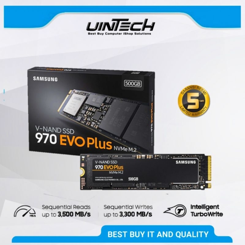 Samsung SSD 970 EVO PLUS M.2 NVMe 500GB PCIe 2280 3500 MB/s Internal ...