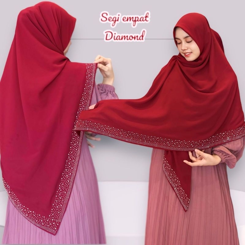 MATA Diamond TRIANGLE HIJAB VARIATIONS WITH BLINK EYE MODELS IMPORTED ...