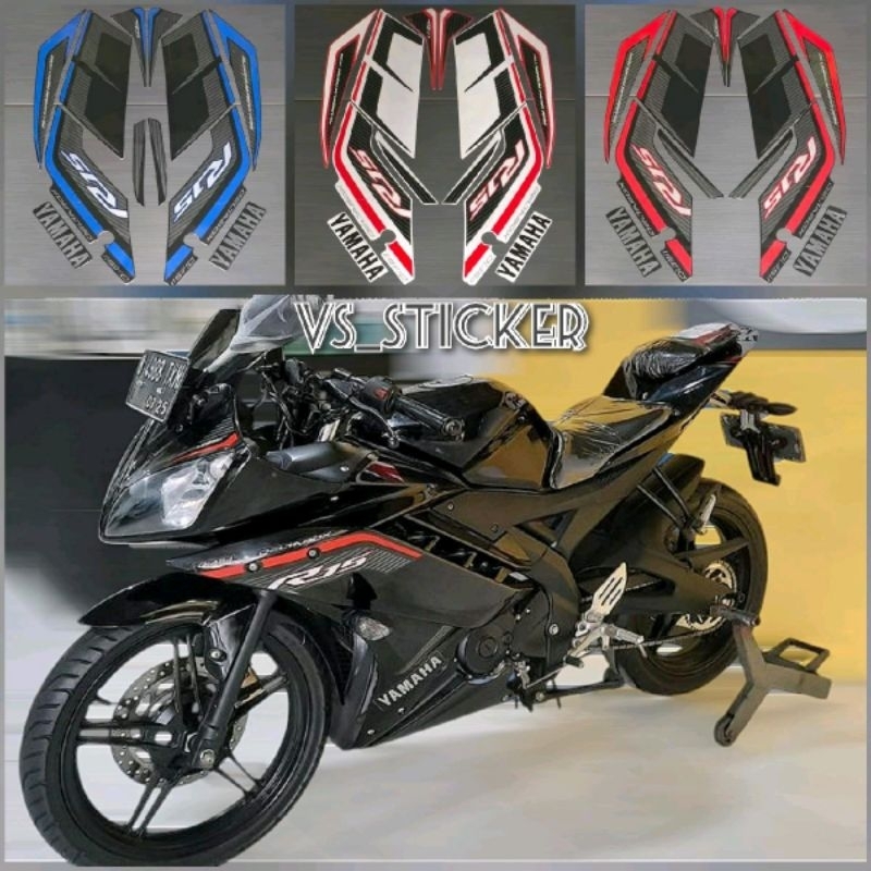 HITAM MERAH PUTIH Striping LIST STANDART MOTORCYCLE YAMAHA R15 V2 2014 ...