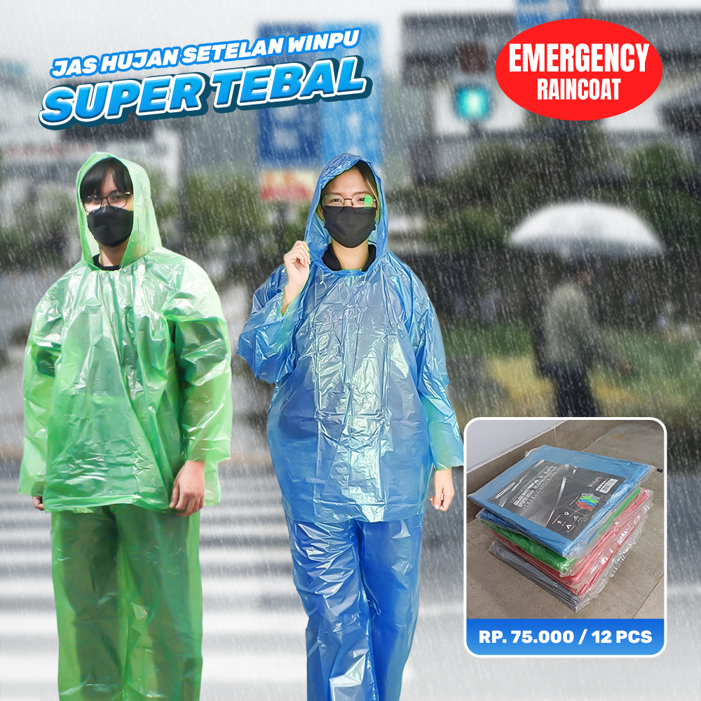 Winpu Super Thick Plastic Raincoat LDPE Spec Bamboo Suit Model Imported ...