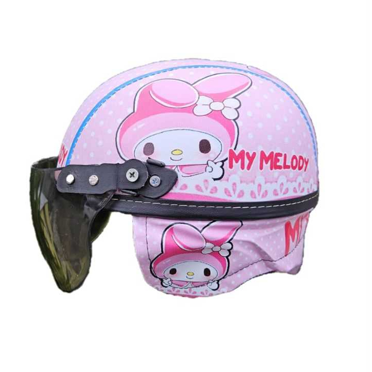 MERAH Hello Kitty Character Retro Model Children's Helmet [1 - 4 Years ...