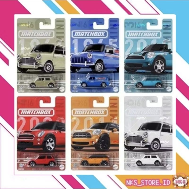 Matchbox Mini Cooper Series Rare Collection Diecast Children's Car Toy ...