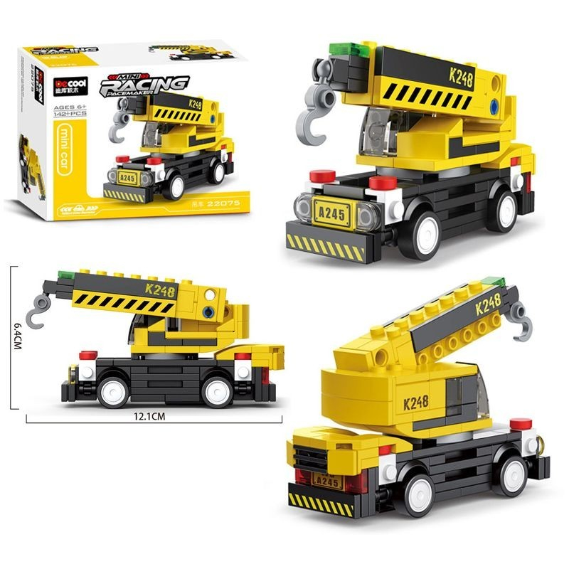 Brick Decool 22075 Crane Mini Racing Pacemaker Mini Car | Shopee Malaysia