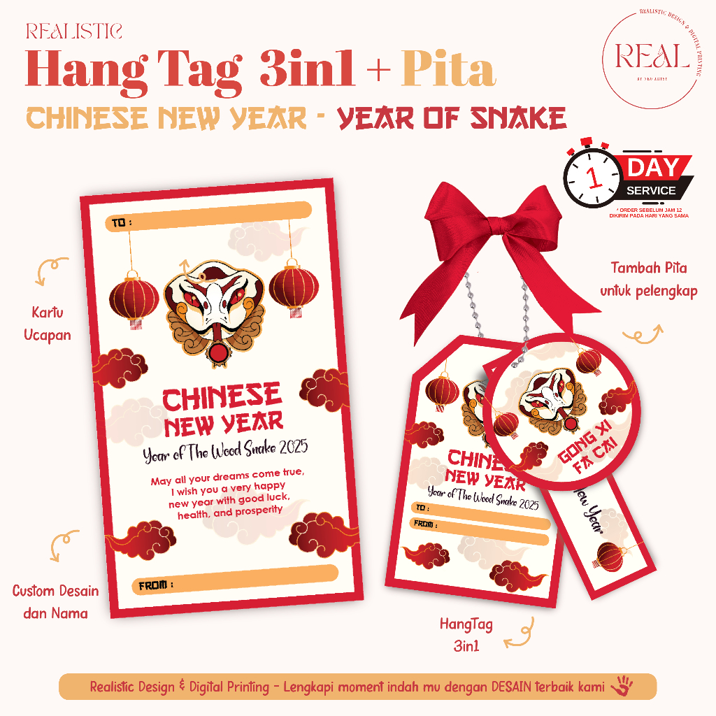 Realistic - Chinese New Year Souvenir Hang Tag - Chinese New Year ...
