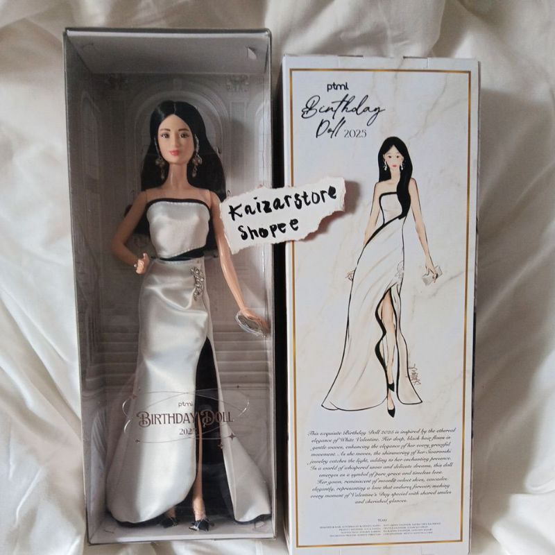Barbie ptmi Birthday Doll 2025 Ethereal Elegance of White Valentine ...
