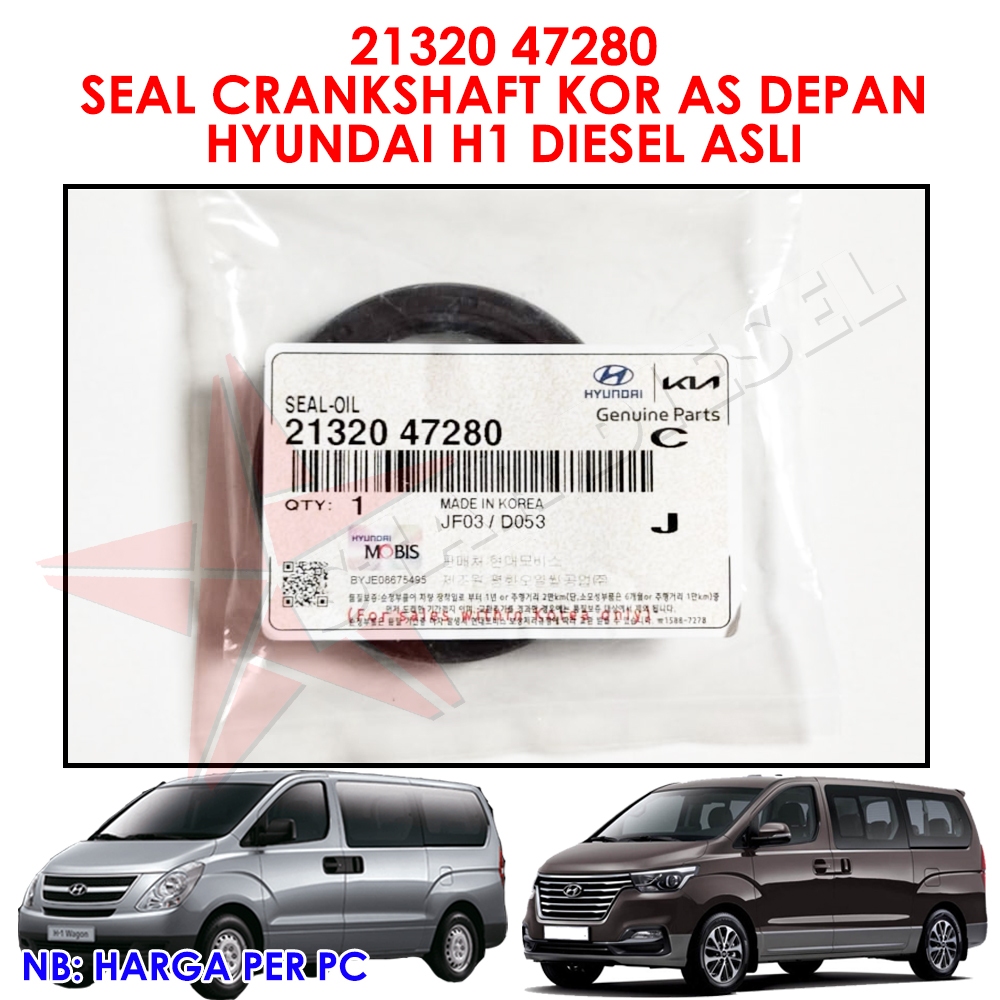 21320 47280 FRONT AS KOR CRANKSHAFT SEAL HYUNDAI H1 DIESEL ORIGINAL AS ...