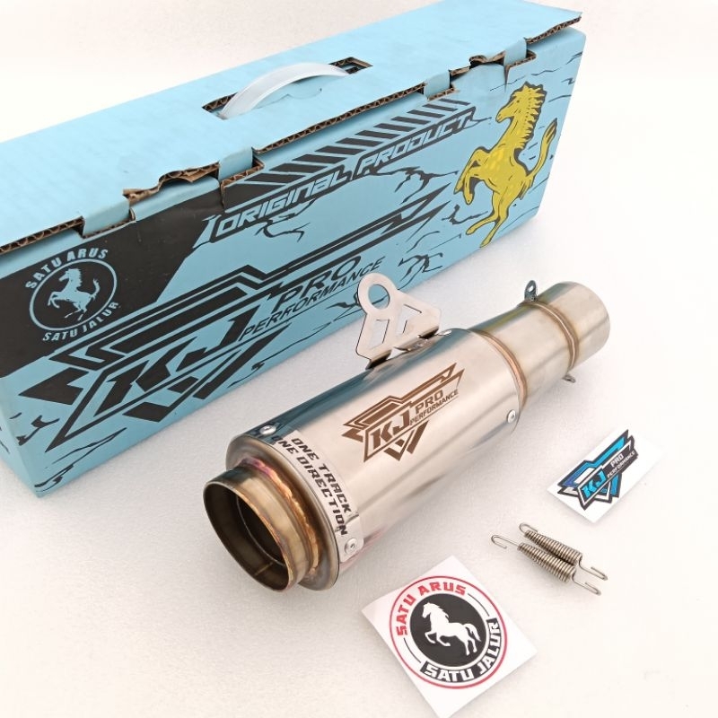 Original Kj Pro Racing Exhaust Silincer Tube Inlet 50mm Great Loud ...