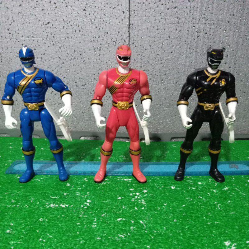 Set Power Rangers wild force / Super Sentai Gaorangers Original Bandai ...