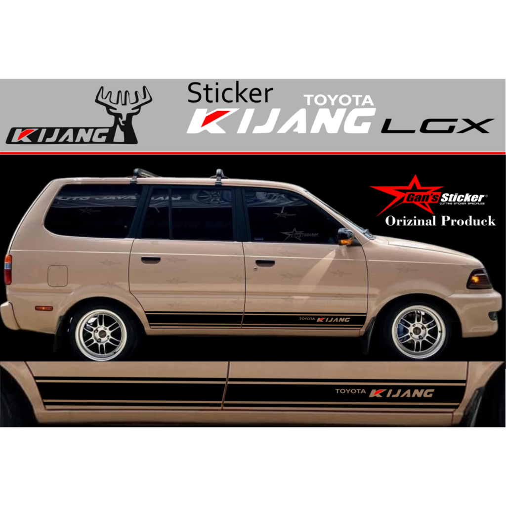 Toyota Kijang Lgx Sticker Kijang Lgx Door Sticker | Shopee Malaysia