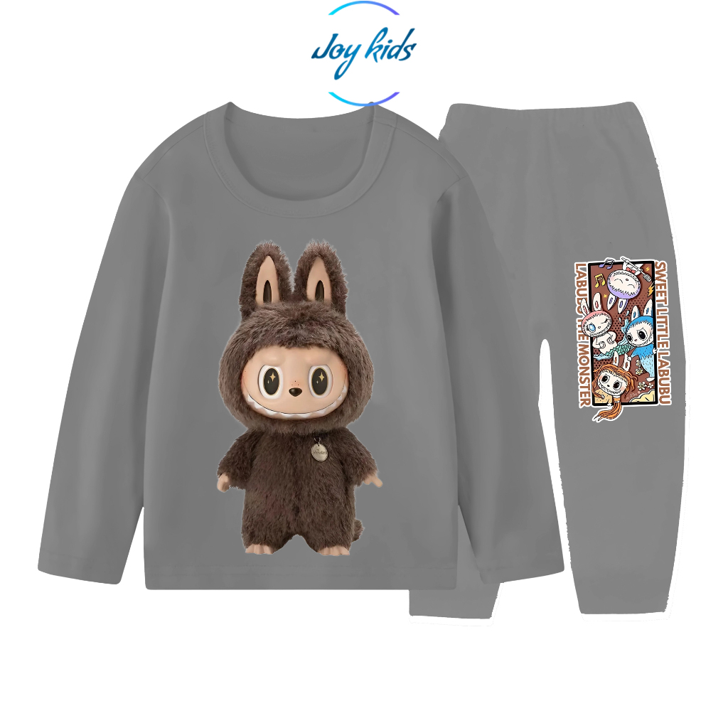 LONG-SLEEVED PAJAMAS SET FOR BOYS AND GIRLS AGES 1-10 YEARS/LABU BROWN ...