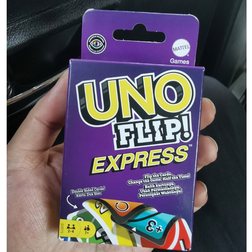 Uno FLIP Express Card new fun children's toy Card original by Mattel ...