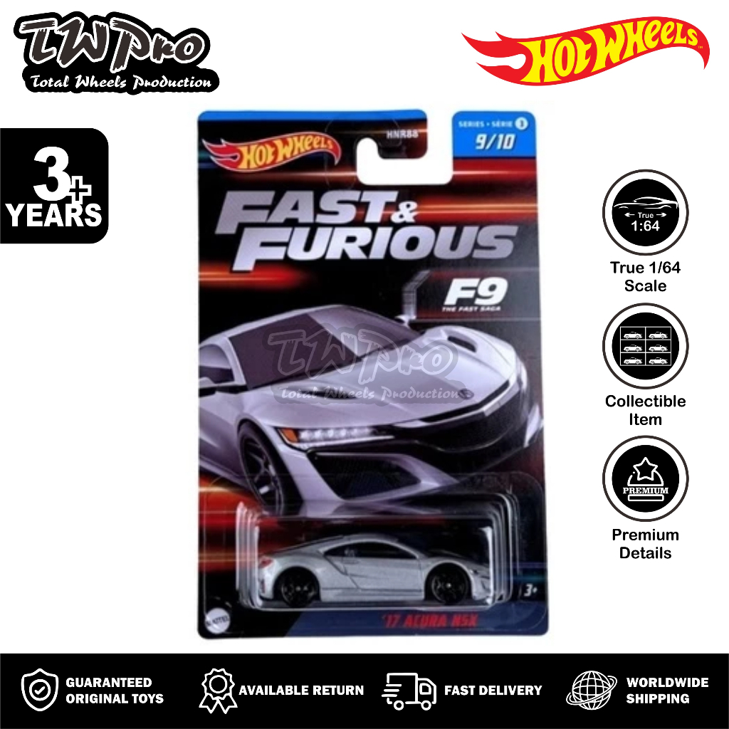 Hot Wheels Premium Fast Y Furious 17 Acura Nsx Gris | Cuotas sin interés