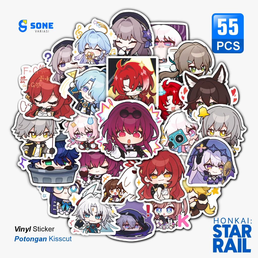 Honkai Star Rail Aesthetic Paper Vinyl Sticker Waterproof Laptop ...