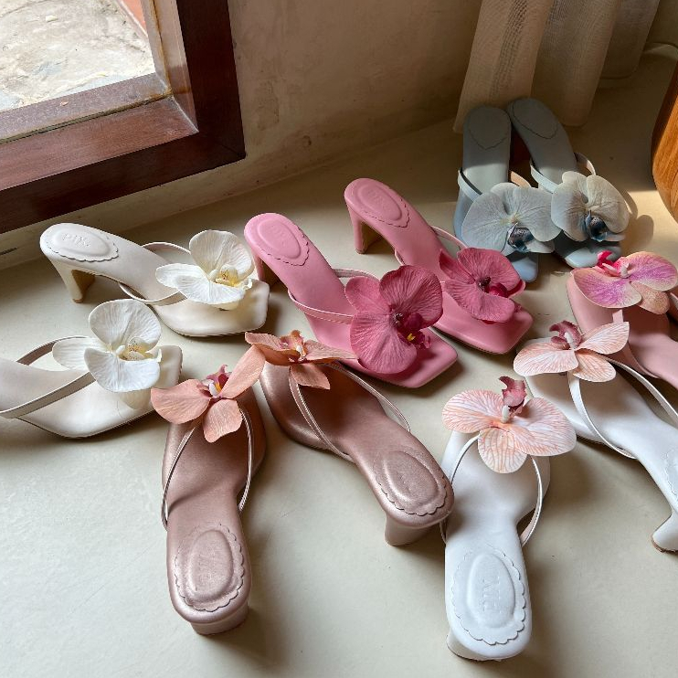 Pixfootwear Valencia Heel Women's Floral Heels