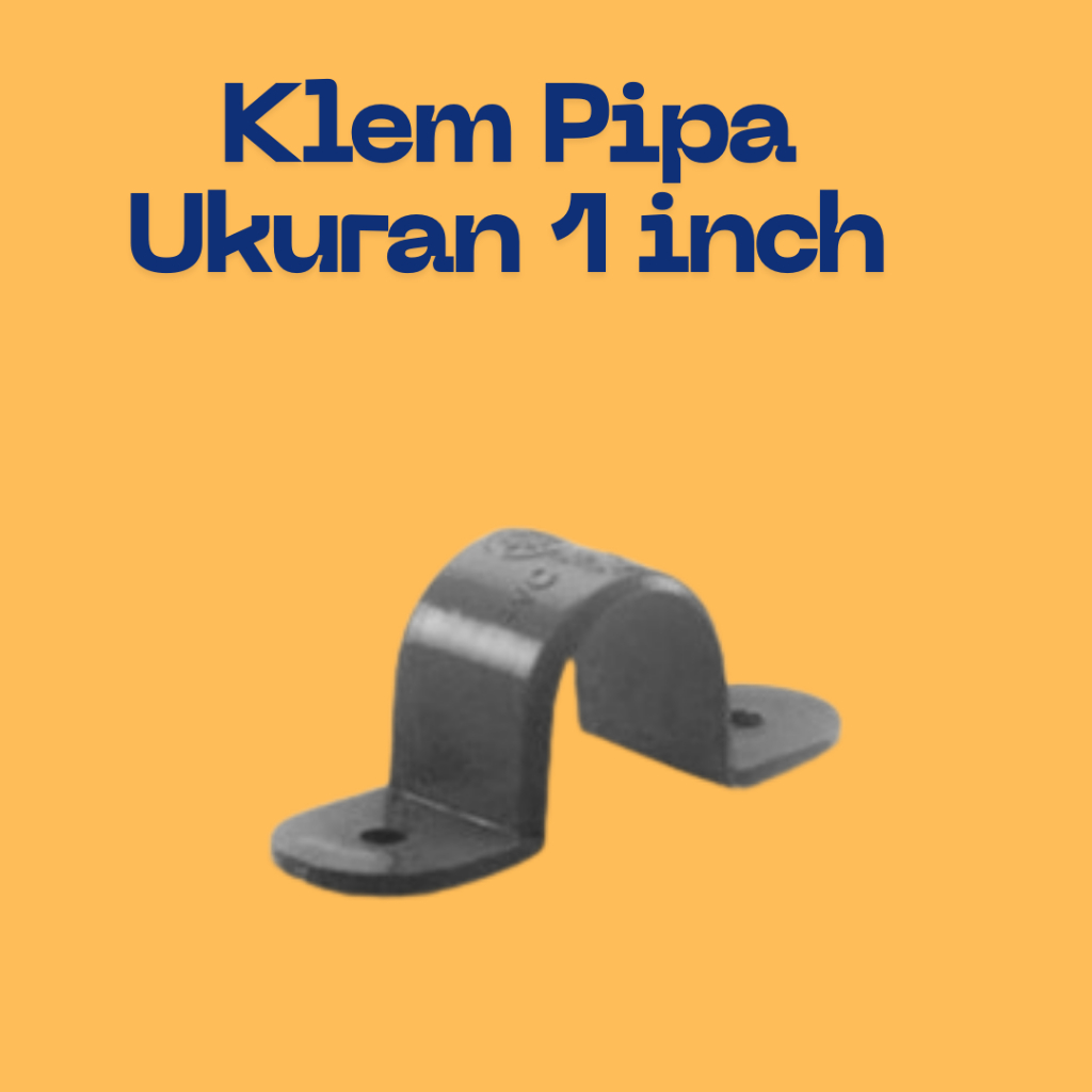 Pralon Pipe Clamp Size 1 inch Strong Sturdy PVC Material AW | Shopee ...