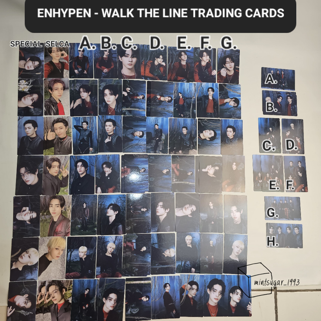 ENHYPEN WALK THE LINE Trading Card Set