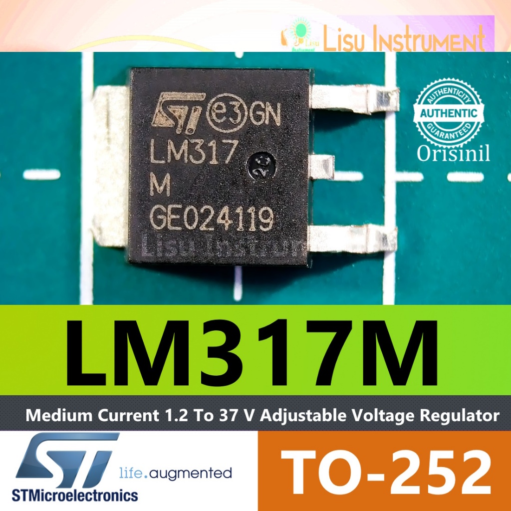 LM317M Medium Current Adjustable Voltage Regulator LM317 TO-252 ...