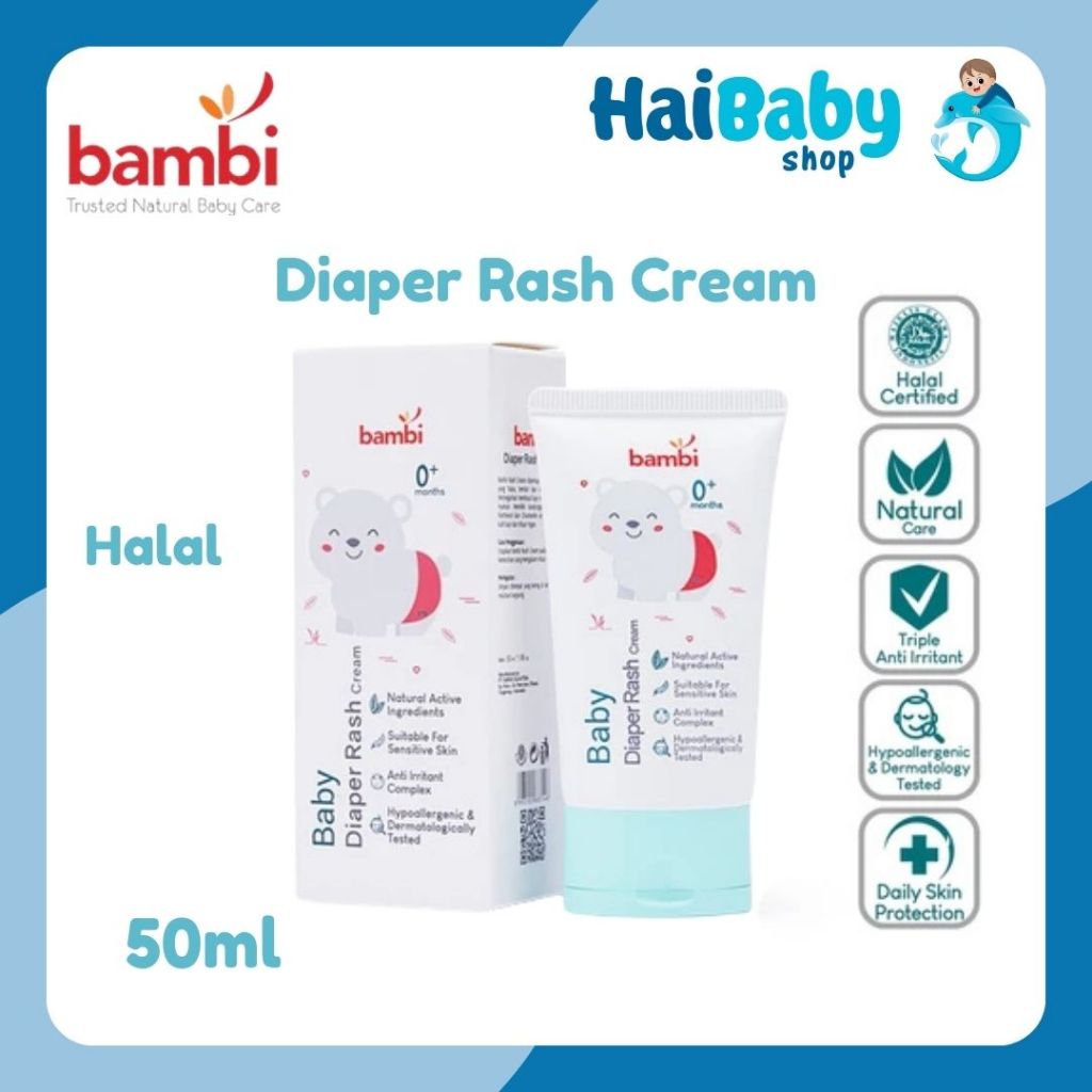 Bambi Diaper Rash Cream 50ml | Shopee Malaysia